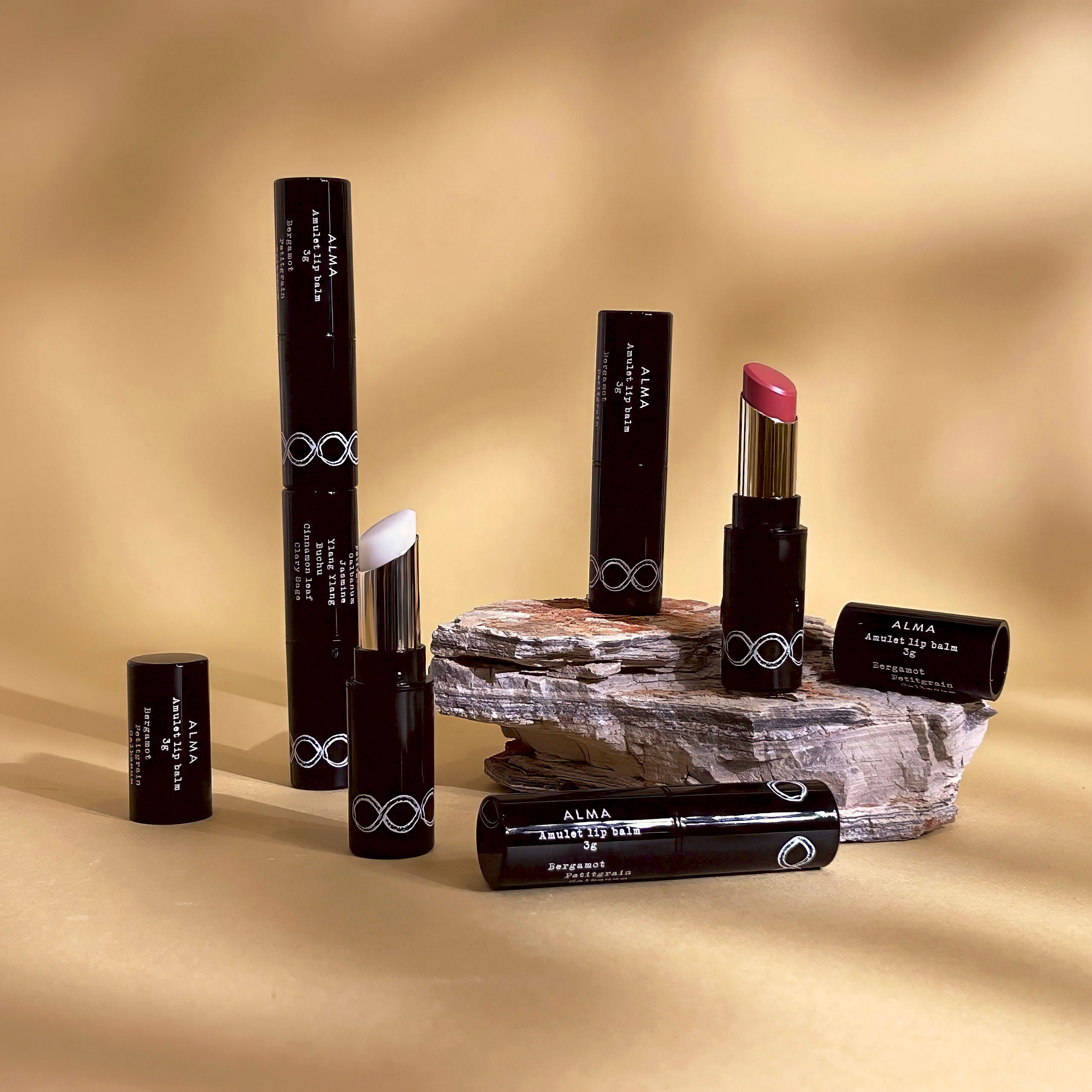 【#01 natural pink】Amulet lip balm