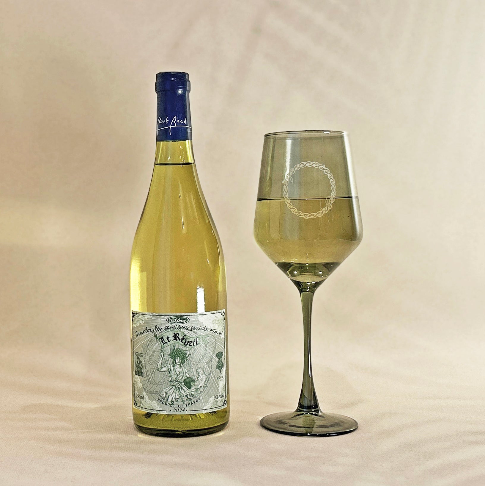 【再入荷】Le Réveil［白ワイン］ ×  蛇丸カラーグラス SET